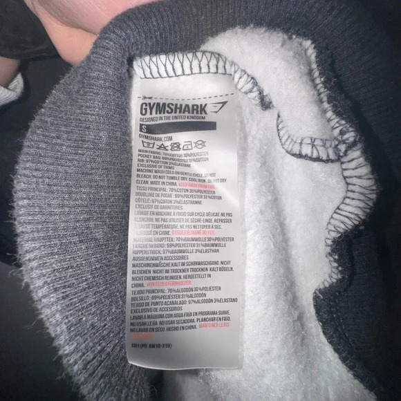 Gym-shark Women's‎ Mock Neck Tunic Sweatshirt Gray Pocket so soft athletic small - Picture 6 of 6